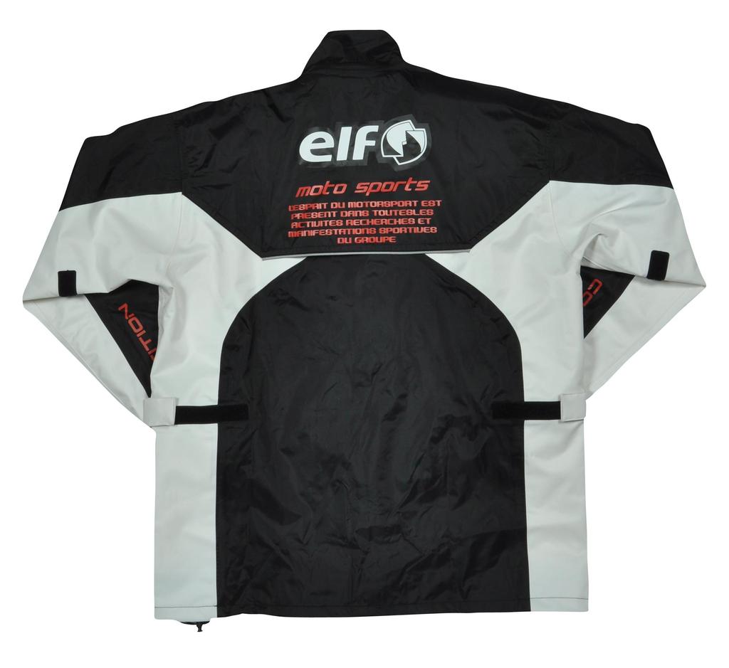 ELF Motorcycle Rain Suit, Separate, Black, Medium, ELR-3291