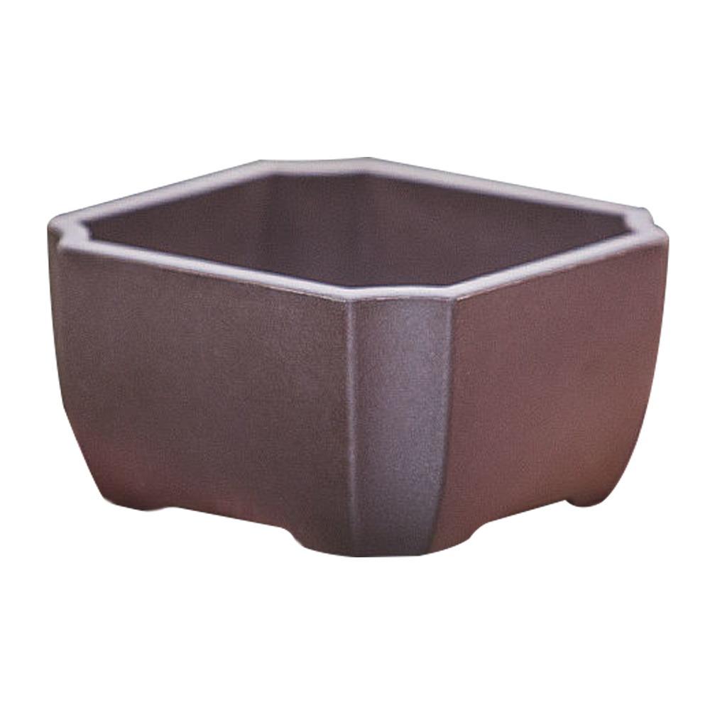Durable Thick Flower Pot Imitation Purple Clay Bonsai Succulent Basin Simple Plant Bowl  Home