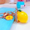 Rhinestone Imitation Fruit Lemon Car Cute and Creative Charm for Women Metal Gift Bag Charm