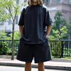 Sommer Herren Set Japanischer Stil Übergröße Lässig Locker Sportanzug Kurzarm T-Shirt Shorts Zweiteiler Herrenbekleidung