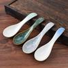 Stirring Kids Ceramic Dinnerware Eating Mixing Soup Spoons Tableware Kitchen Utensil Cutlery