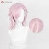 Anime Mitsuki Kiryu Cosplay Wig Pink 40cm Wigs Heat Resistant Synthetic Hair Halloween Party Role Play Unisex Wigs + Wig Cap