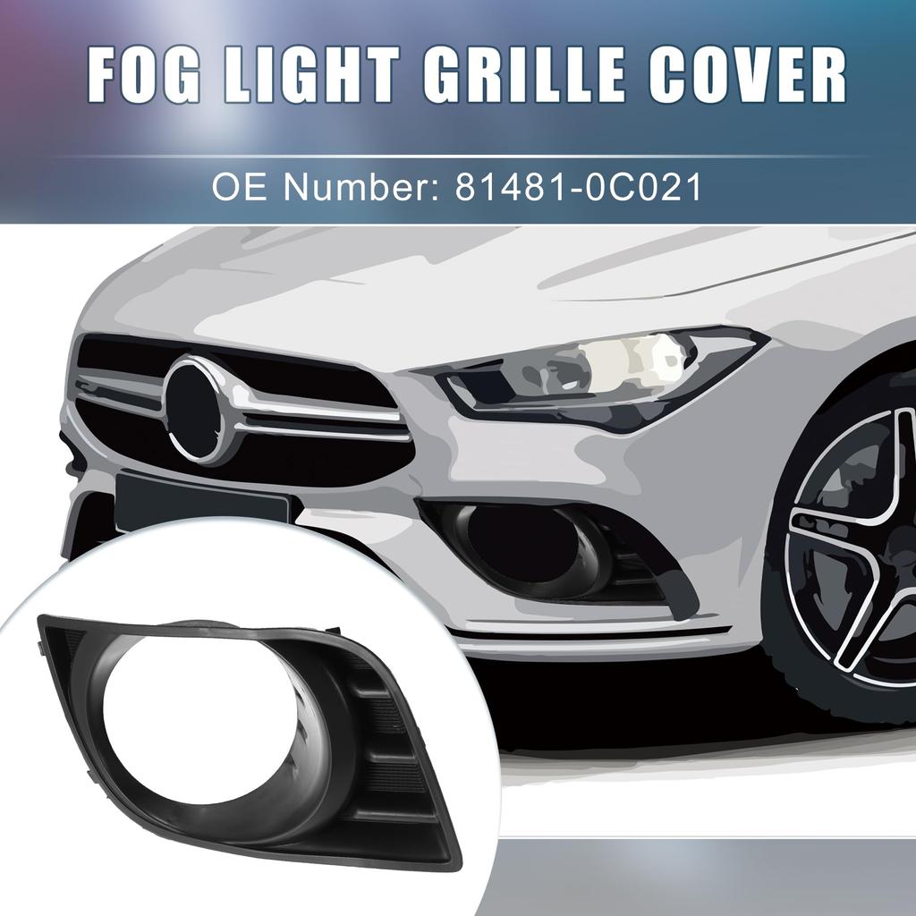 ABSOPRO Fog Light Grille Front Right Passenger Fog Light Bezel Cover Trim for Toyota Sequoias Cover, Side, 81481-0C021, 2008-2016