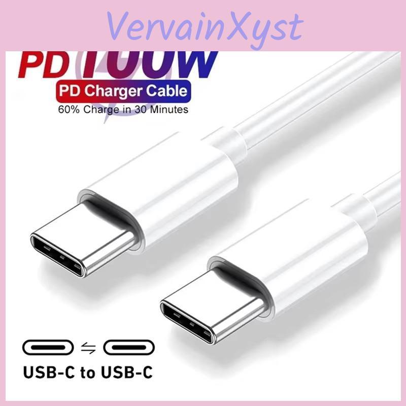 Usbc 100w Fast Dual Charging Cable For Iphone 15 16 Pro Max 15 16 Plus Samsung Moto Realme Type C To Type C Cable 3m