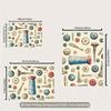Vintage Sewing Room Backdrop Buttons Thread Spool Tools Photography Background