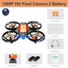 V8 New Mini Drone 4k Profession HD 1080P Wide Angle Camera WiFi FPV RC Dron Height Keep Drones Helicopter Kids Toys 4DRC