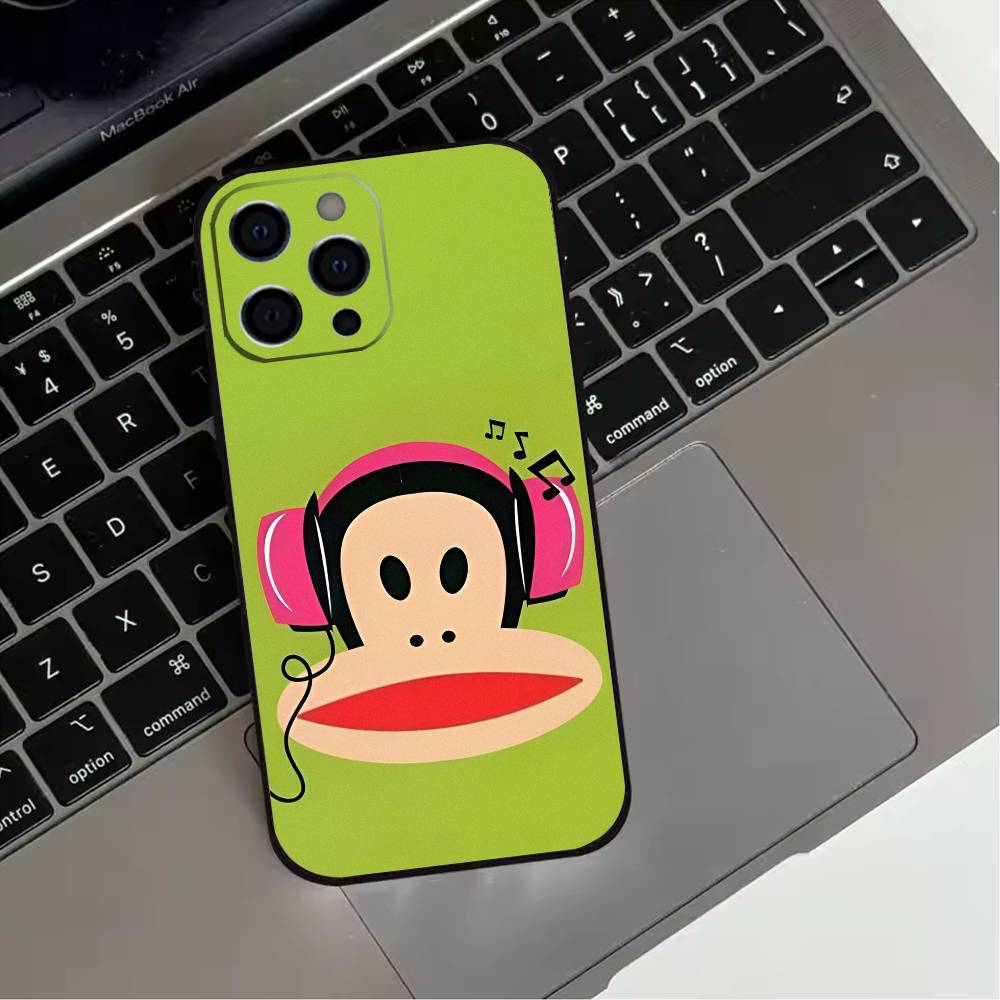 P-Paul F-Frank   Phone Case For iPhone 17,16,15,14,13,12,11 Plus,Pro Max,Soft Silicone Black Cover
