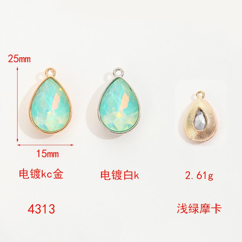 Simple Collarbone Chain Bracelet Alloy Diy Accessories Versatile Handmade Water Drop Pendant Diy Accessories