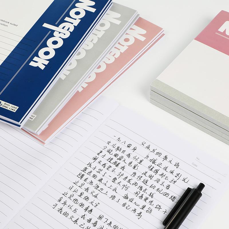 Qinglian A5 Student Notebook - Thick, Softcover Exercise Book for Office and School Stationery.