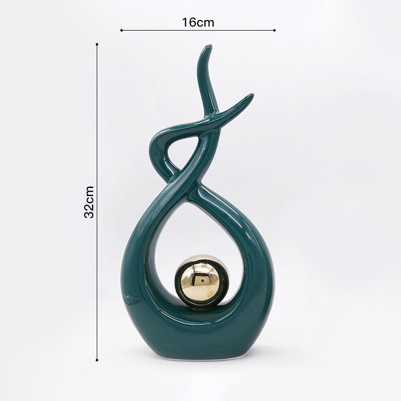 Ceramic Vase Statue Home Decor Modern Art White Pottery Crafts Ornaments Living Room Furniture Home Accessories Decoration Gifts