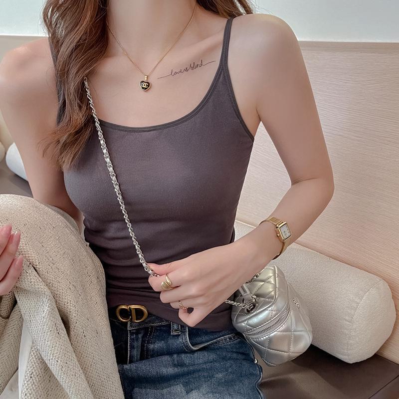 

Жіночий товстий теплий топ-майка з коригуючою груди вставкою та вельветом One size дим/сірий колір