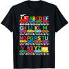 Train Railroad Lover ABC Alphabet A-Z ABCs Kindergarten Kids T-Shirt