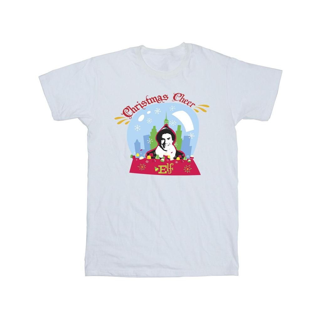 Elf Herren Weihnachts Schneekugel T-Shirt