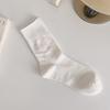 Women's Seamless Ultra-Thin Combed Cotton High Socks - Breathable, Anti-Pilling, Pure Color, Postpartum-Friendly