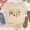 Root Vegetables Lets Root for Each Other Women TShirt Cotton Short Sleeve Vegetables Club Casual Fashion Summer Tops