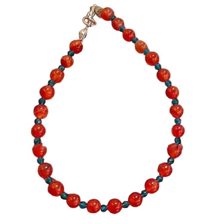 

New Chinese Styles Bead Chain Bracelet Vibranting Mixed Materials Designs Accessory for Casual And Wedding Occasions