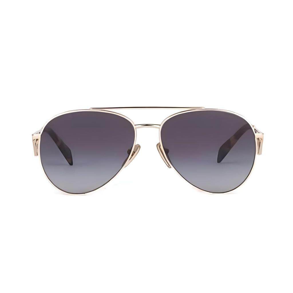 Prada Hollow Design Alloy Aviator Sunglasses Women sunglasses Tortoise SPR73ZEZVNF05D1C058
