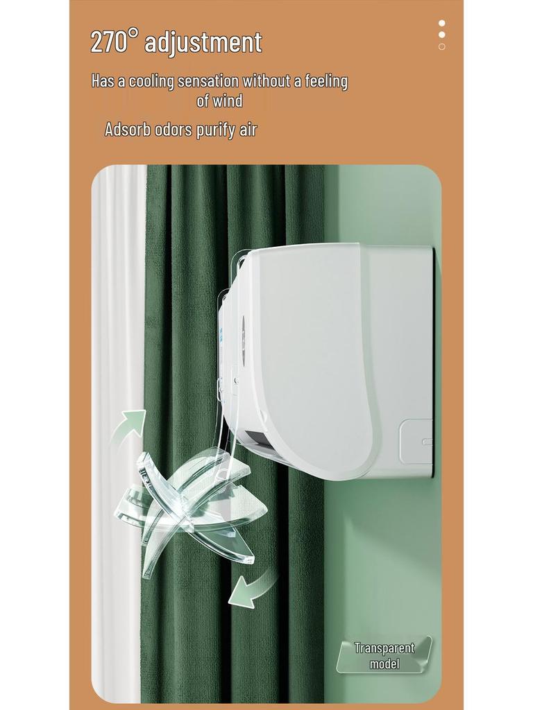 Retractable Wall-Mounted Transparent Air Conditioner Wind Deflector