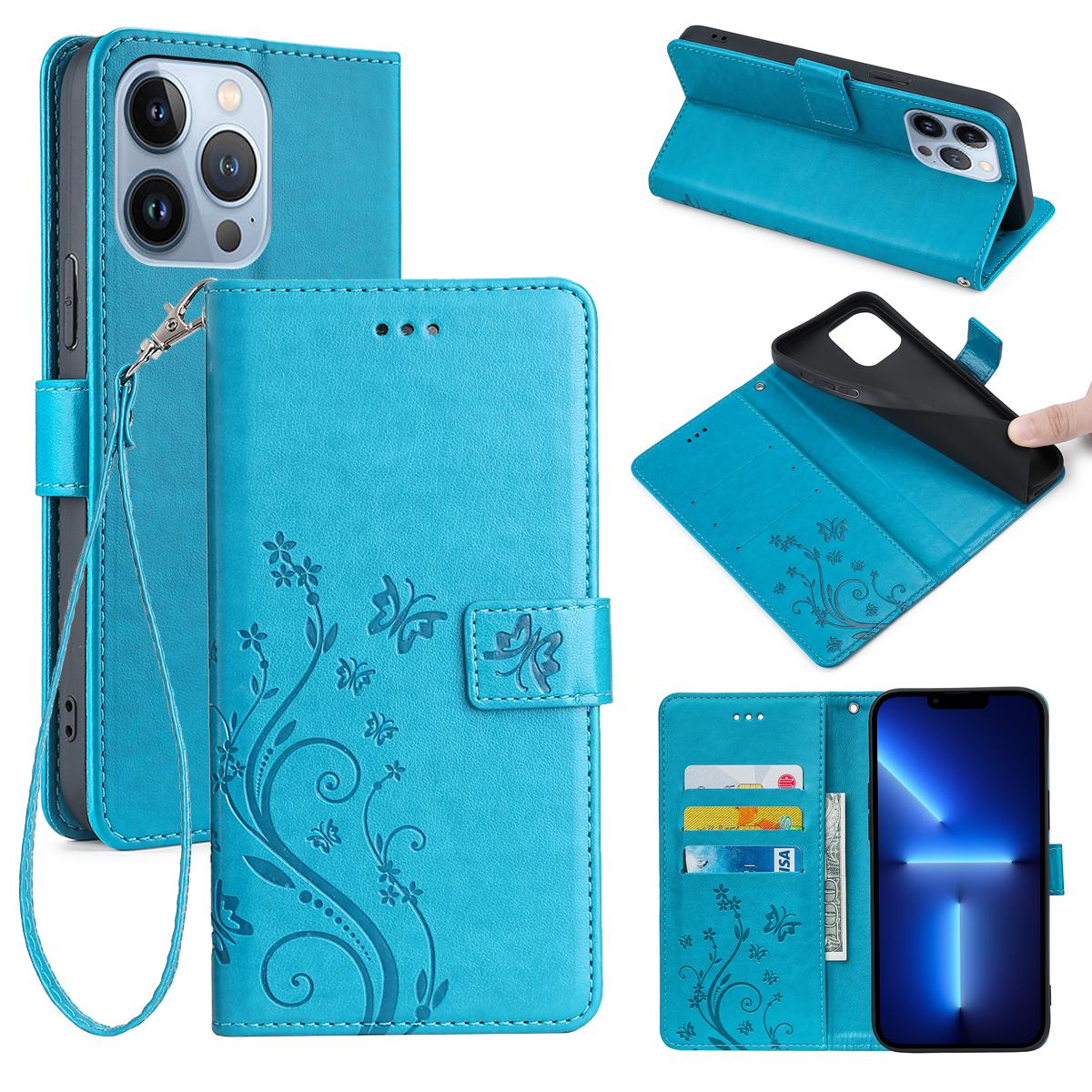 

Кожаный чехол-кошелек с тиснением в виде бабочки для iPhone 16 15 14 Plus 13 12 11 Pro Max Plus Samsung S25 S24 S23 S22 S21 Ultra Plus FE A16 A56 A15 A54 A55 Samsung A16 4G/5G