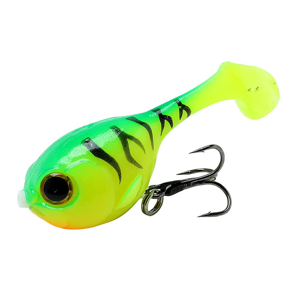 1Pc 60mm 9.7g Soft Lure Balloon Fish Lure Bait for All Fish Artificial Bait with Worm Barbed Hook Seawater Fishing Tackle