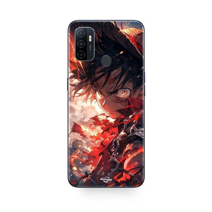 Coque de téléphone - MANIACASE - Oppo A32 - Silicone TPU - Luffy énervé - Manga, Anime