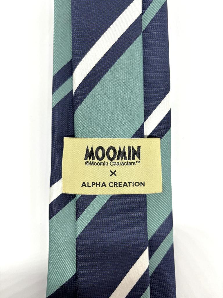 [Alpha Creation] Moomin Tie, Moomintroll, Navy, 145cm (length) x 8cm (width)