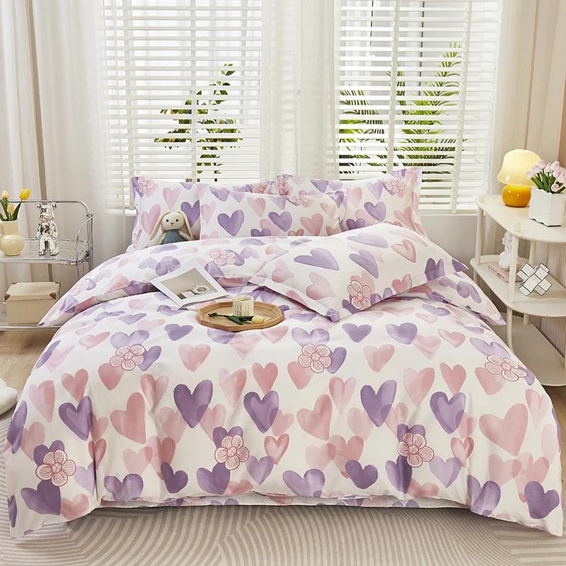 Printing Cotton Duvet Cover Single Double Queen Size Quilt Cover High Quality Comforter Cover Skin Friendly Fabric 1Pc