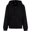 Logo Hooded Long Sleeve Sweatshirt Women Sweatshirt Black 3DTM07-TJUAZ-1200