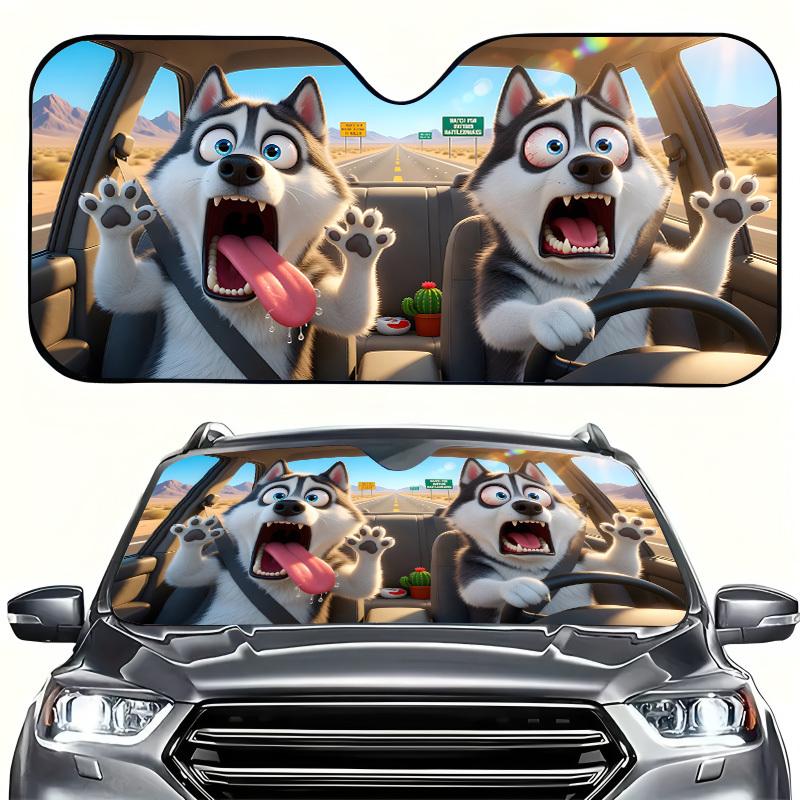 1Pcs Car Windshield Sun Shade For Car, Playful Design, Easy Installation