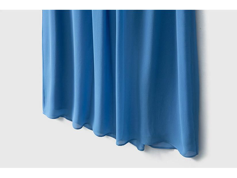 Women's Summer Vacation Style Mulberry Silk Long Tank Dress - Solid Color Design