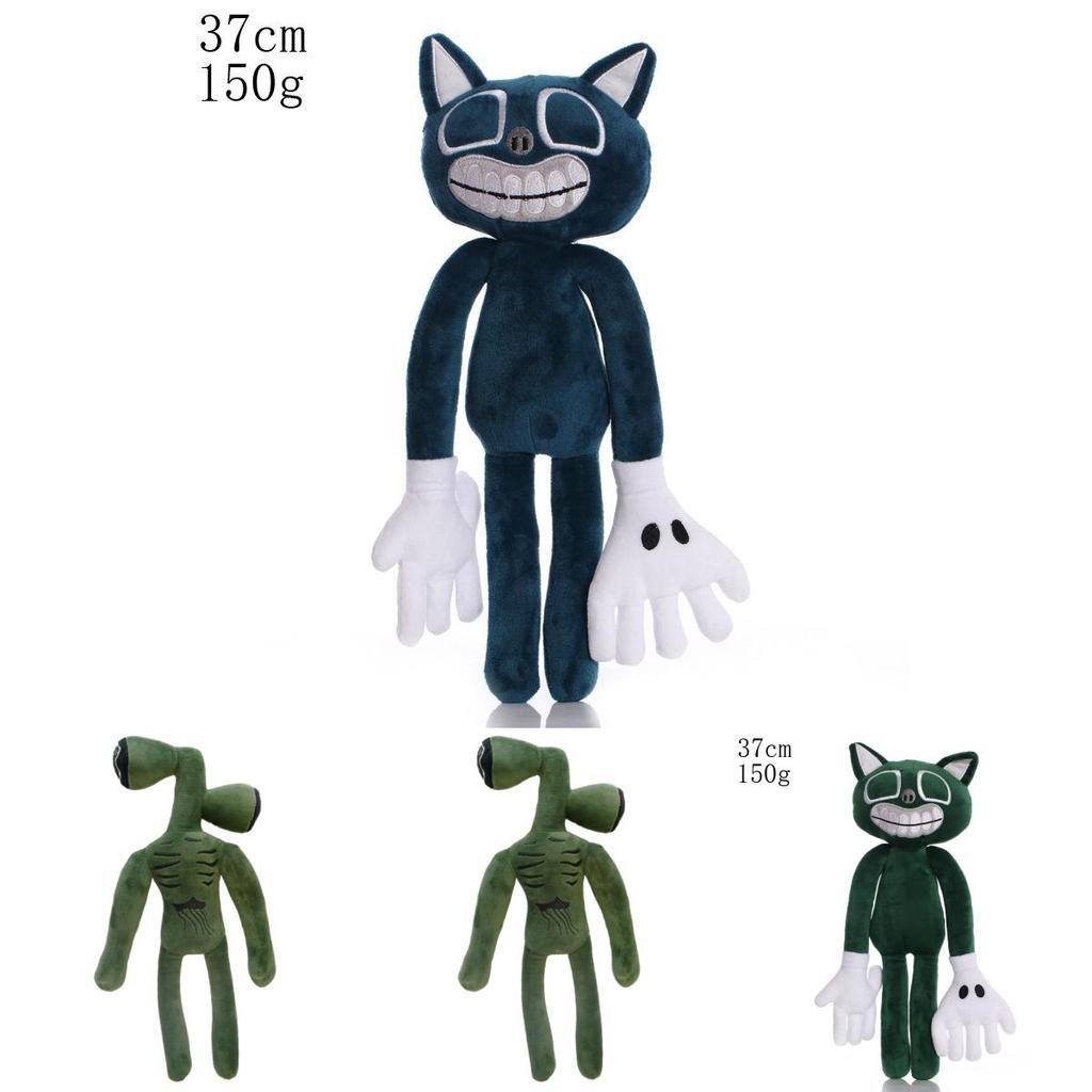 Siren Head Horror Plush Toy With Crooked Neck In Green Color