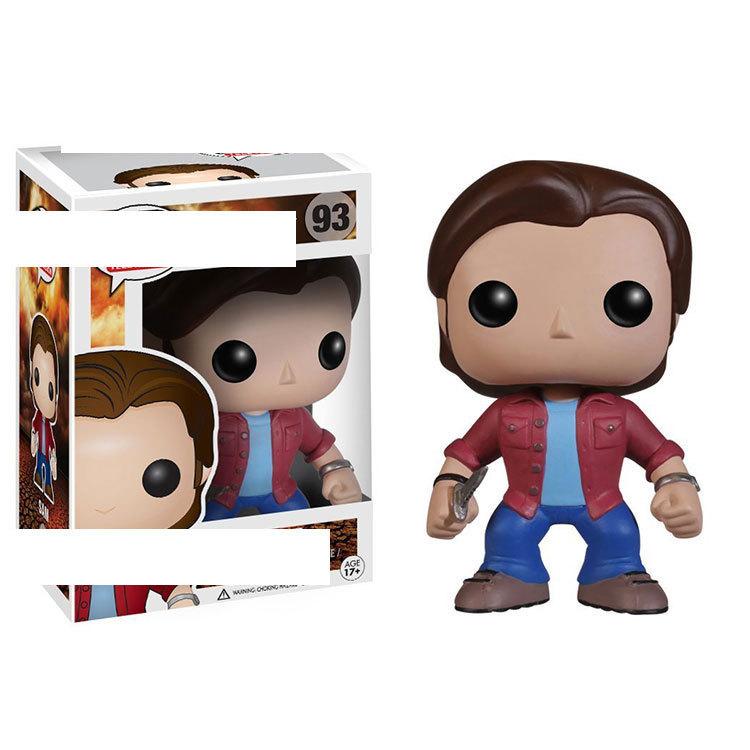 Übernatürliches PVC Sammelfiguren Set mit Tier Sam Dean Bobby für Fans und Sammler
