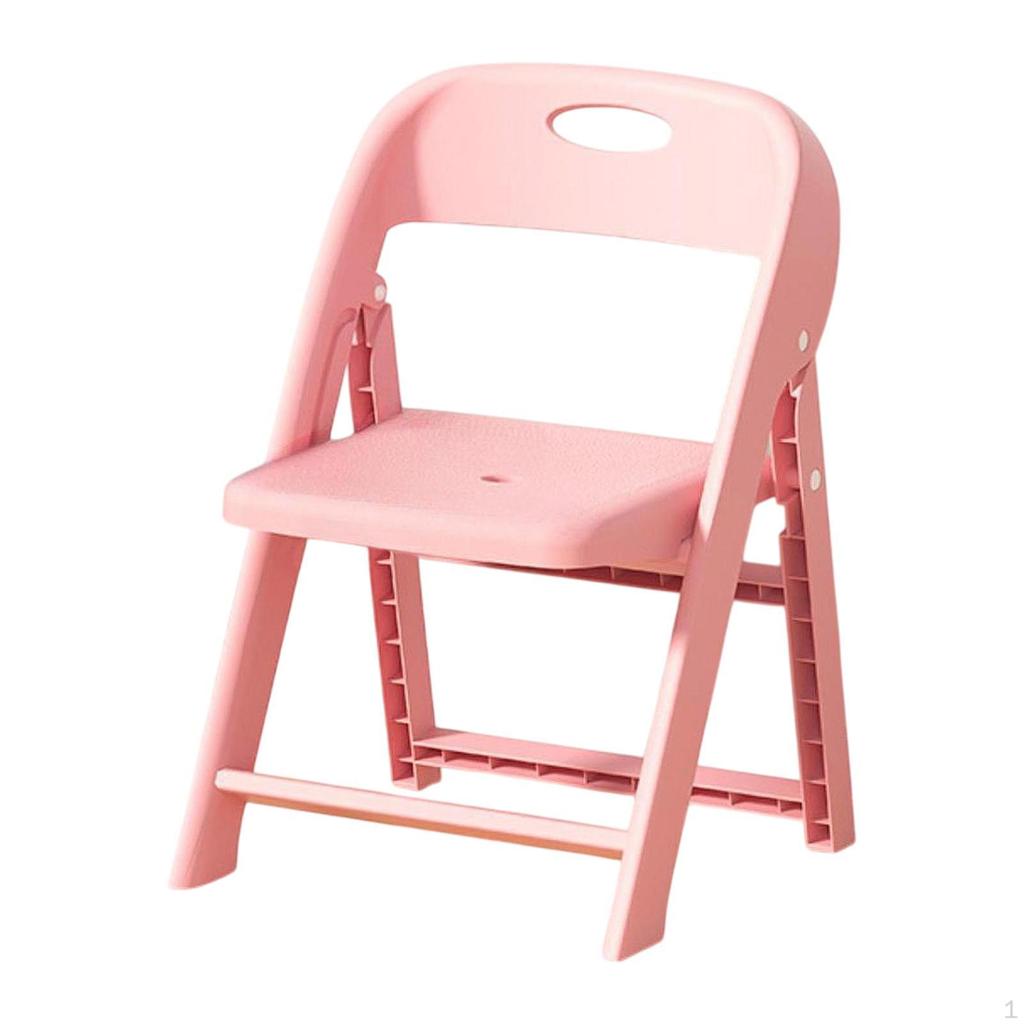 Kids Chair Child Seat Study Anti Slip Lightweight School Stack Folding for Nursery Home