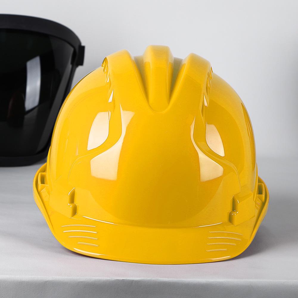 ABS Three-Rib Construction Safety Helmet: Breathable, Anti-Smash, Insulated, National Standard Certified for Summer Workers.