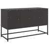 Vidaxl Szafka Pod Telewizor, Czarna, 100,5X39X60,5 Cm, Stalowa