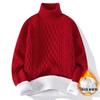 Men's Retro Japanese Knit Loose-Fit Sweater with Velvet Layer