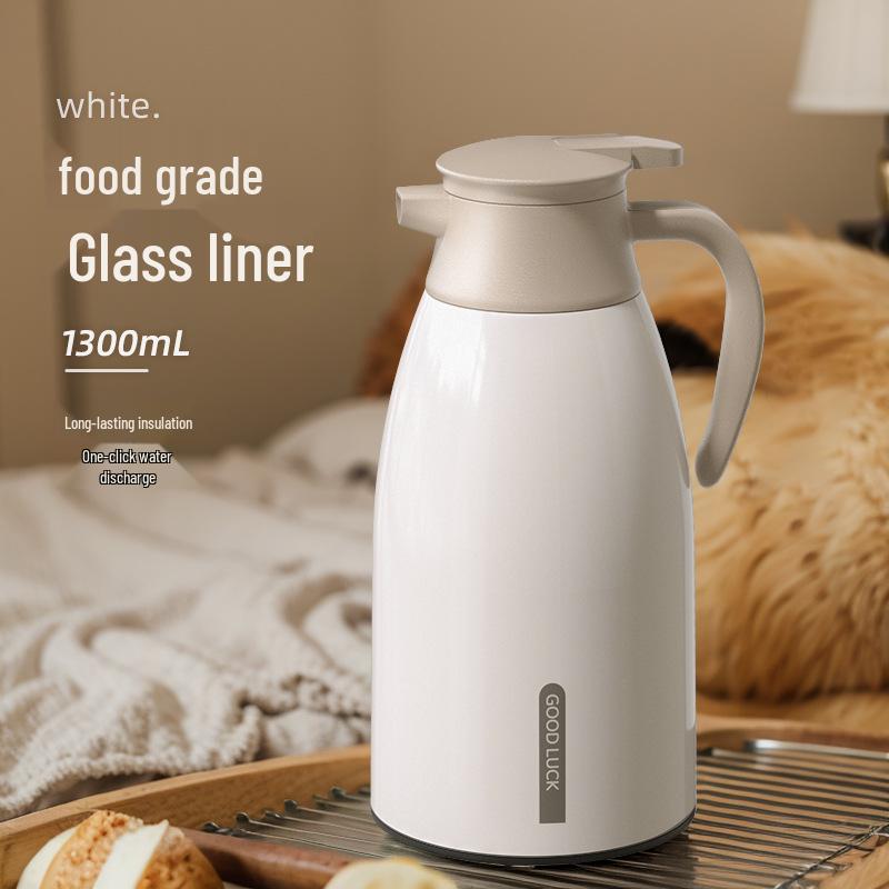 Large Capacity Insulated Glass Thermos for Students & Home Use