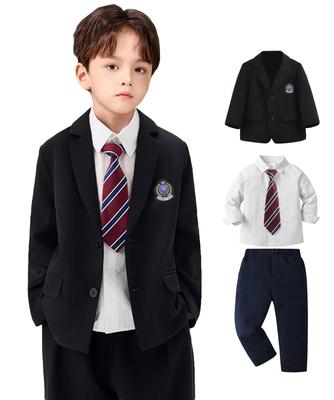 [Qichenk] School Uniform, Graduation Ceremony, Boys, Kids, Elementary School, Children's Uniform, School Commute, Men's Suit, 5-Piece Suit Set,