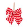 Candy Stripes Christmas Bows for Wreath Red And White Candy Cane Stripes Bow for Garland Wedding Party Staircase Fireplace Indoor Outdoor Decor
