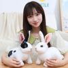20cm simulace roztomilého králíka plyšového srsti realistické kawaii zvířecí velikonoční zajíček králík hračka model dárek domácí dekorace