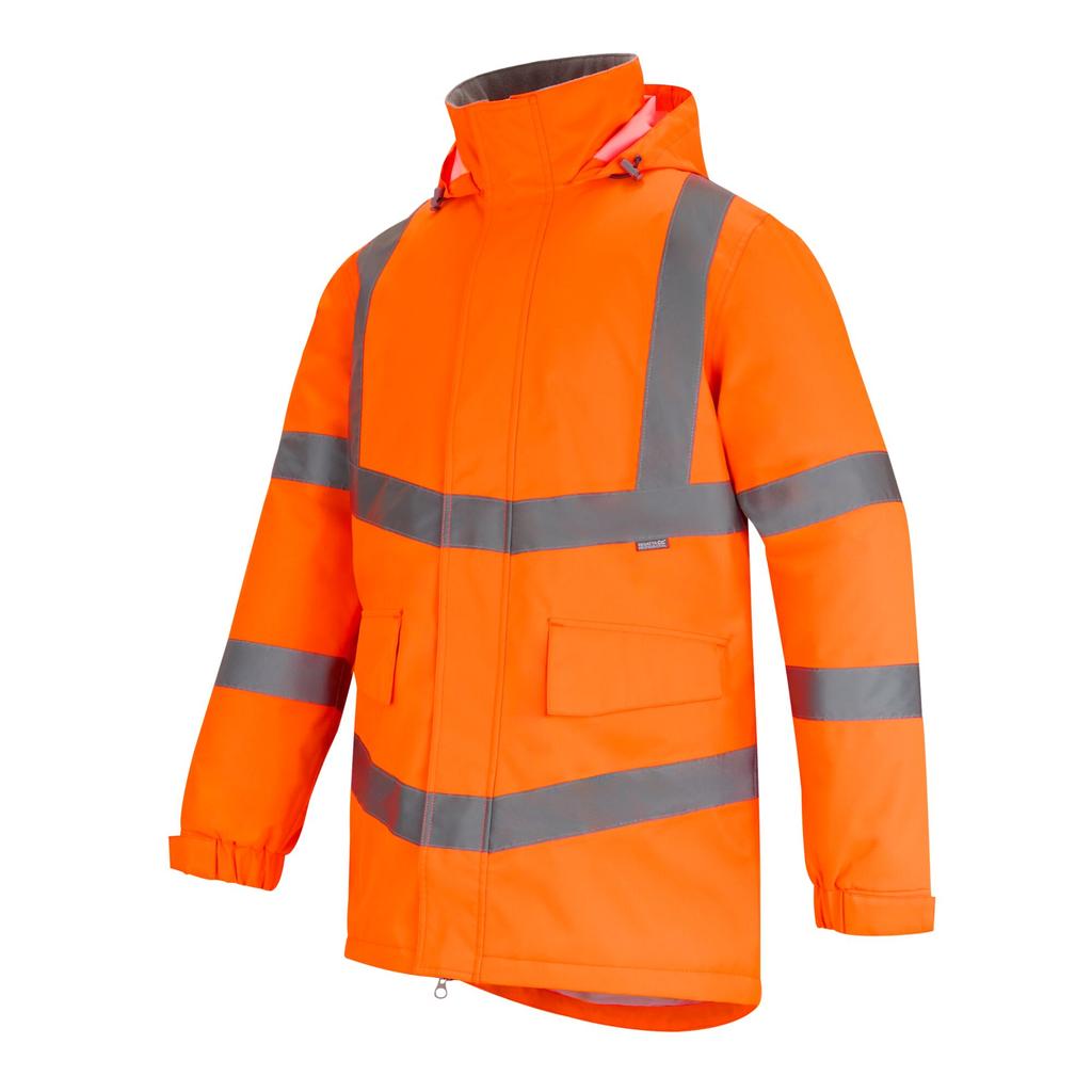 Regatta Mens Pro Contract Dover Hi-Vis Parka