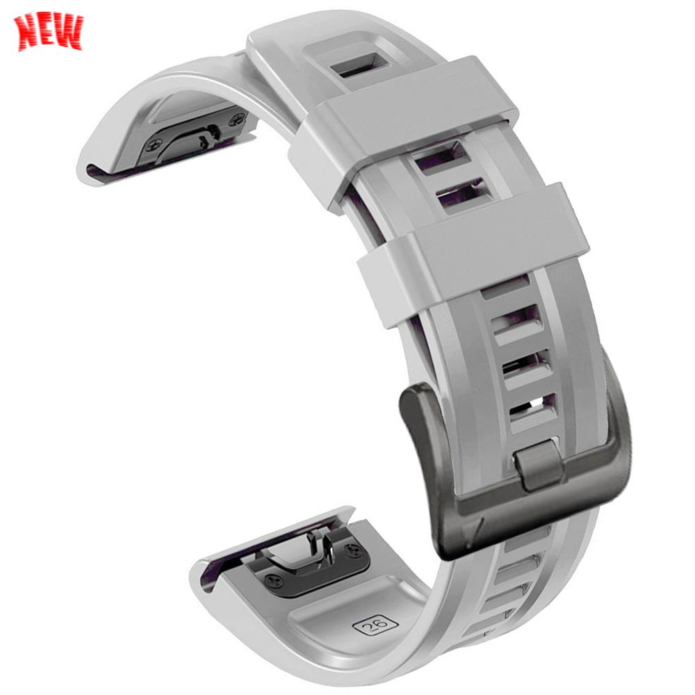 22mm 26mm Silicone QuickFit Sports Strap For Garmin Epix PRO Instinct 3 Quatix/DELTA/TACTIX/Fenix 6XPro 7 E 8pro 5XPlus Bracelet