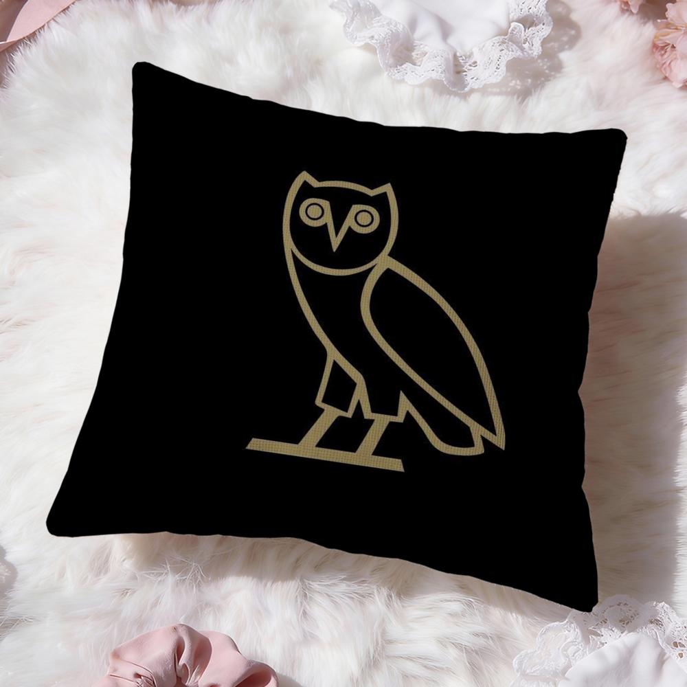 Luxury O-OvO OWLS Cushion Cover Premium Comfort Reversible Pillow Cove -Two in One Design for Any Room & Car Interior