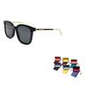 Gucci Elegant Statement Plate Frame Square Sunglasses Men's Black