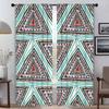 Aztec Curtains Child Room Shades Blackout Curtain for Room 2 Panel Tulle for Bedroom Partition Home Interior Curtains Living