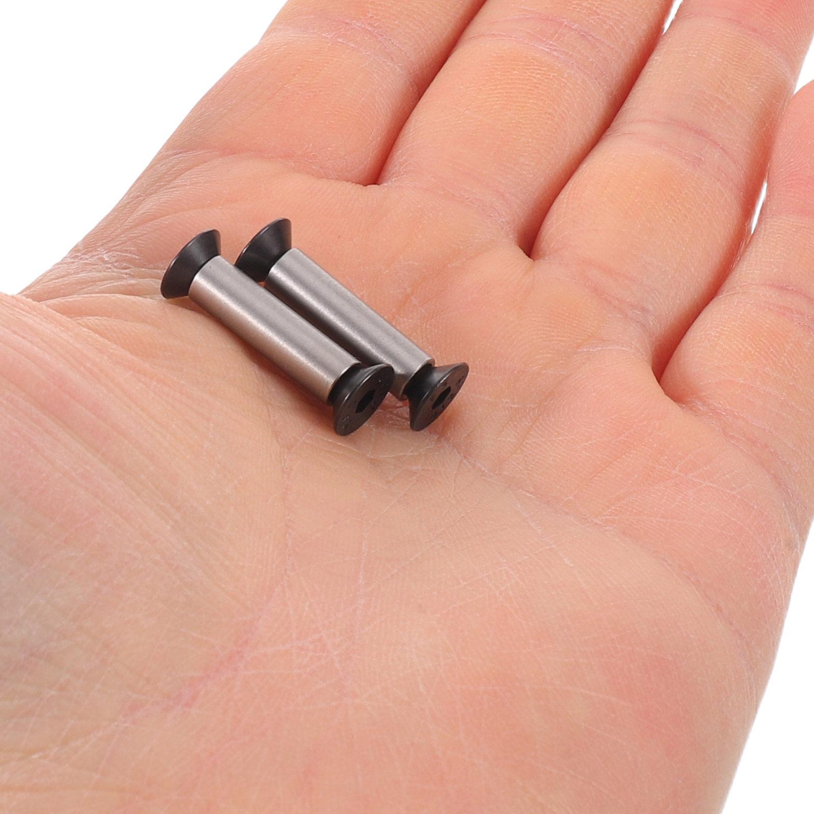 

6Pcs Knife Handle Rivets M4 Hex Flat Head Screws Sturdy Stainless Steel Rivet Nuts Knife Handle Screw Replacement Cutter Repair 2.5X0.8X0.8CM