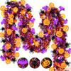 2M Christmas Ribbon Garland and Halloween Decoration with Pumpkin and Designs