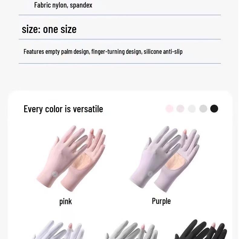 New Arrival Sun Protection Fingerless Gloves - UV Shield for Driving
