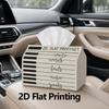1pc, 2D Flat Printing, Tissue Box 2D Flat Printing Pattern Printed Tissue Box, Suitable for Bathrooms, Living Rooms, Bedrooms, Dressing Tables, Coffee