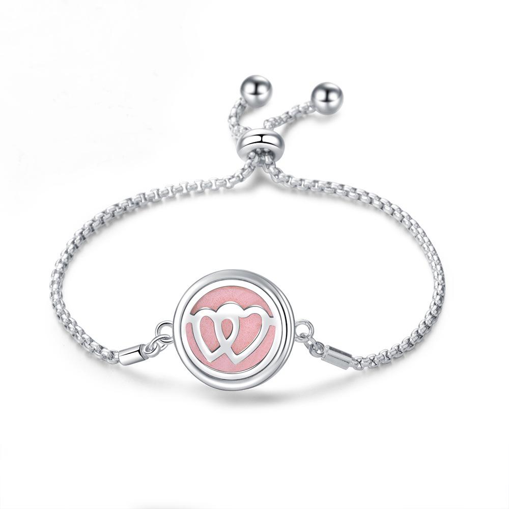 Edelstahl Lebensbaum Aromatherapie Armband - Verstellbar, Öffnungsbares Magnetdesign für ätherische Öle